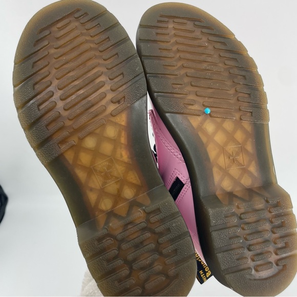 Dr. Martens Girls 1460 Boots Pink Patent Leather Zipped 3 - Picture 11 of 13